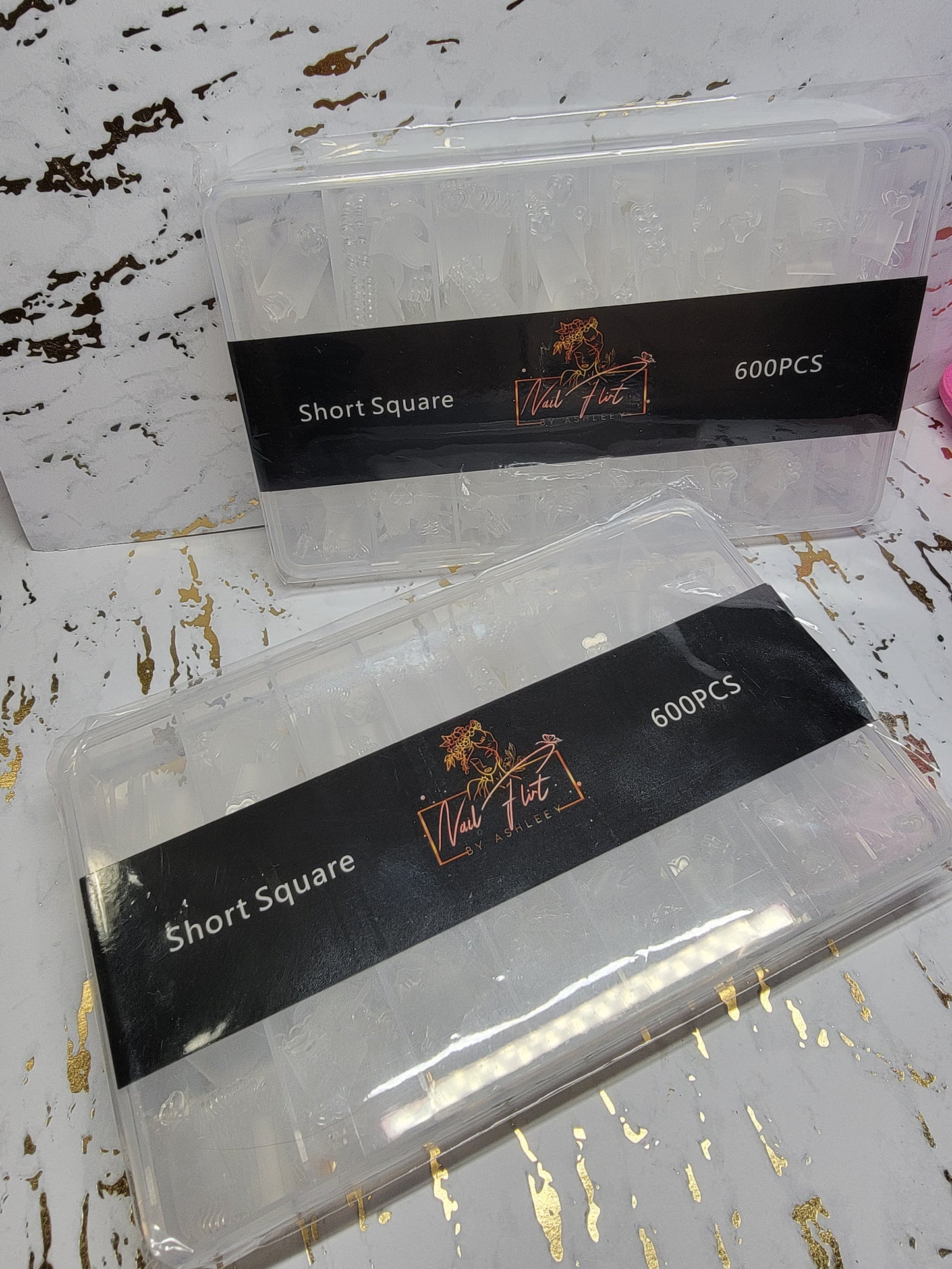 Short Square Tips (600Pcs)