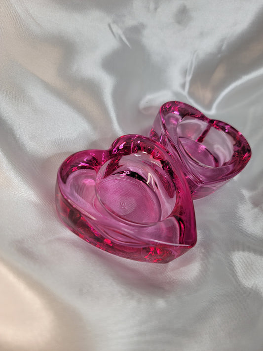 Pink Heart Shape Dappen Dish
