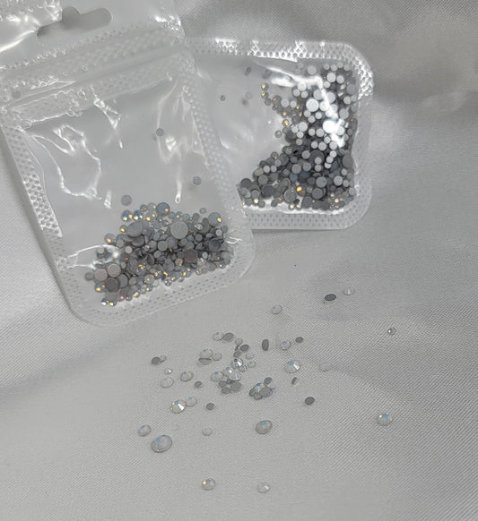 White Opal Rhinestones